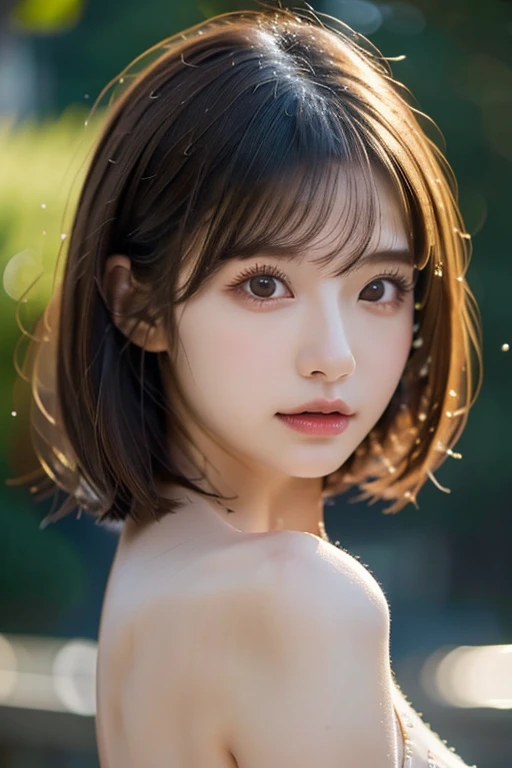 woman、Age 20、bust size 80、Height 160、Black Hair、Bob Hair、cool、, depth of field, UHD, retina, accurate, masterpiece, anatomically correct, textured skin, super detail, high details, high quality, award winning, best quality, highres