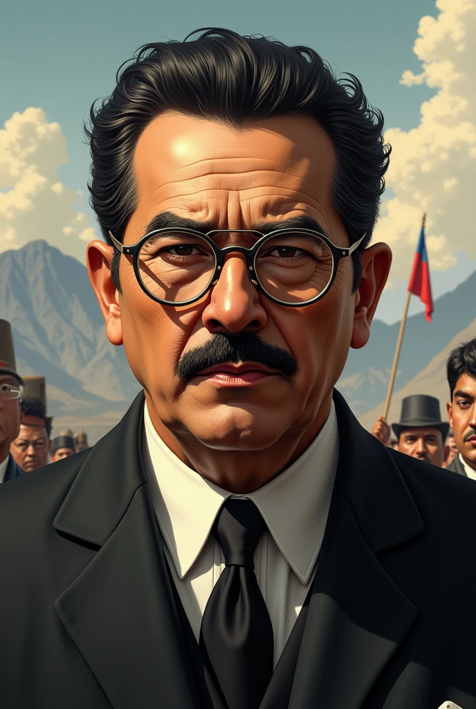 Make a drawing of Salvador Allende