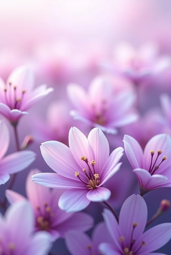 Purple Flower々It is filled with。The background is a light color。The background is blurred。
Flowers blooming in abundance。
The lightest purple
