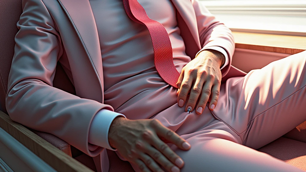 a man in a suit, penis colored suit, detailed genitals, highly detailed, photorealistic, 8k, hyper detailed, intricate details, volumetric lighting, cinematic lighting, dramatic lighting, realistic textures, glossy materials