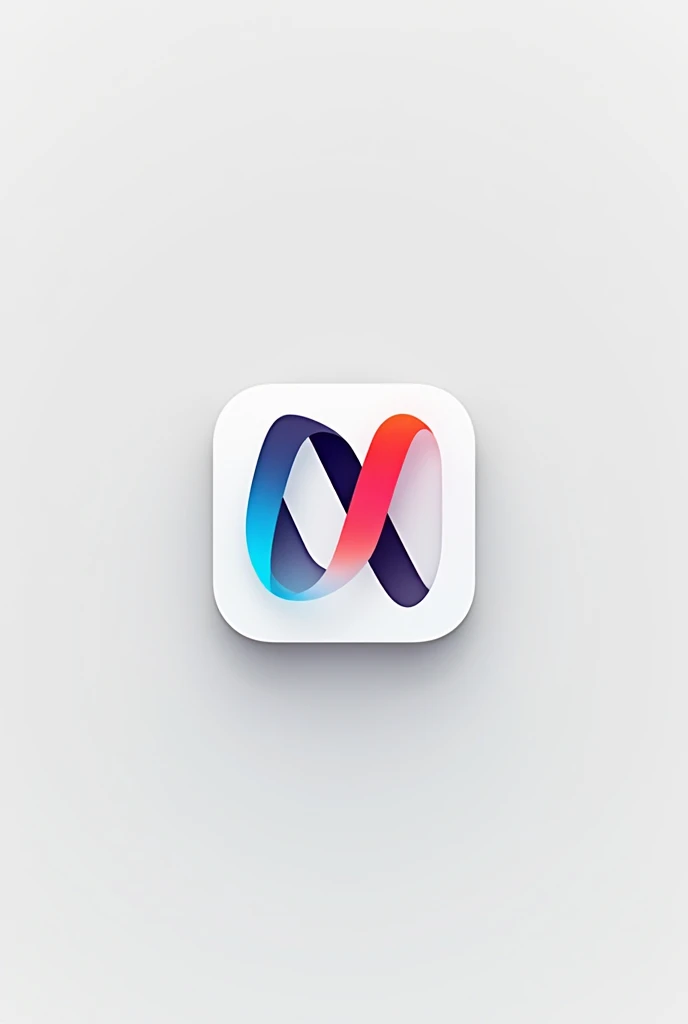 Application logoicon,app, application, curtains, blinds, Augmented reality, red, blue, white,window,simulator, Mobile application logo, add the letter M. Ahora incluir ese logo en un celular con mas applications como instagram Whatsapp google entre otras.