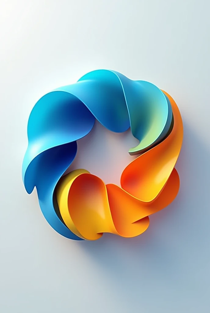 Create an animated logo with blue colors, orange, yellow, green From the podcast "PodPlay"