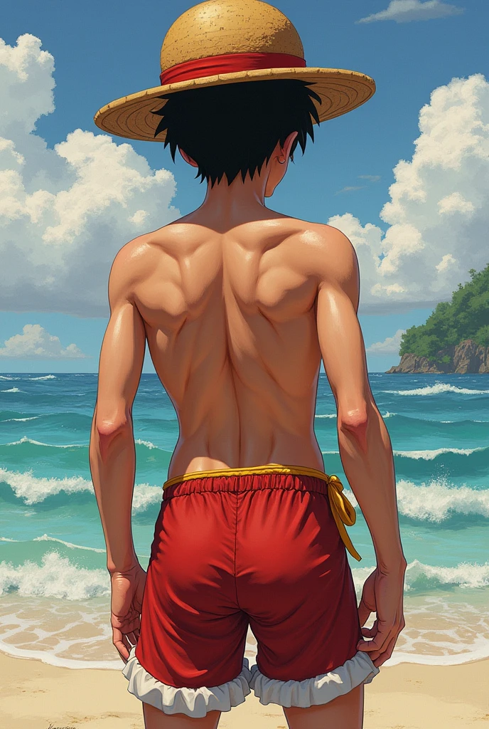 Luffy's penis Luffy naked