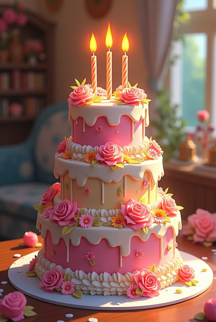 Happy birthday momna cake art best best sister