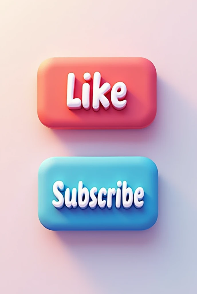 Like And Subscribe medium size Buttons with beautiful colour of YouTube channel