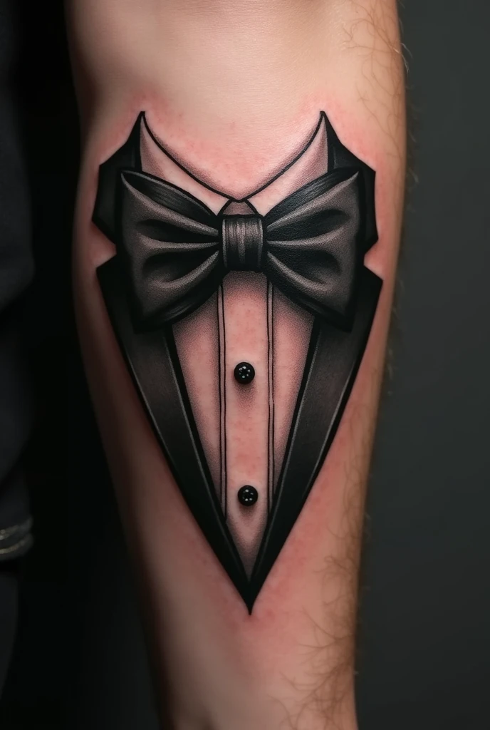 Black tie tattoo idea