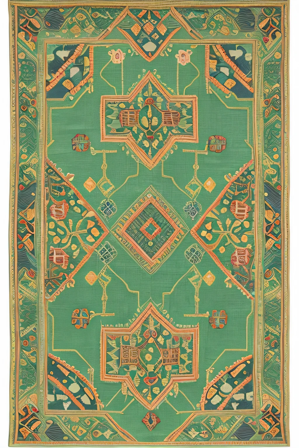 maze，plant，Beaded embroidery，Low saturation，Local diagram，Fabric，A single pattern，Various bead shapes，embroidery，No characters