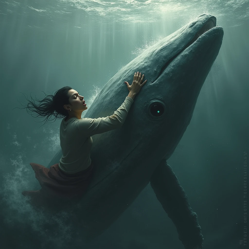 Monica, Murilo's mother drowning a whale