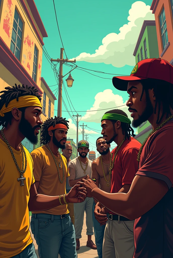Gangs in Jamaica animated
