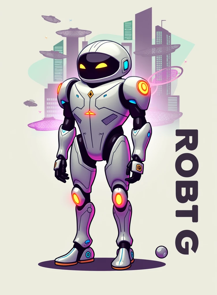Nft cyberpunk robo stylish tennis