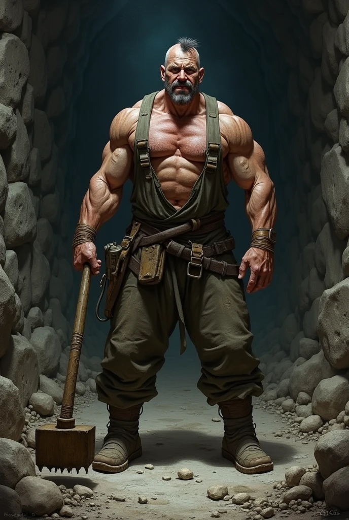 Mine operation pain hammer