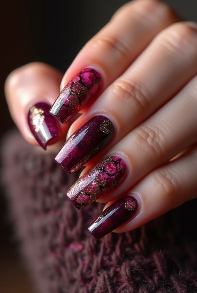 I want you to make wine inspired nails