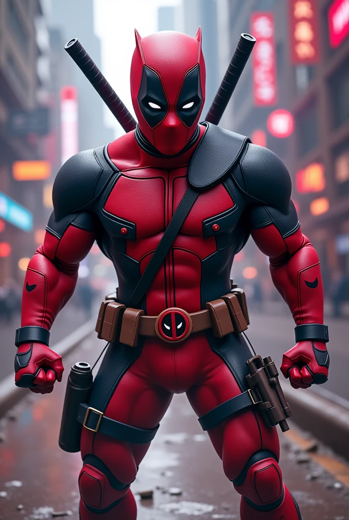 Crea a un Pokémon con traje de deadpool