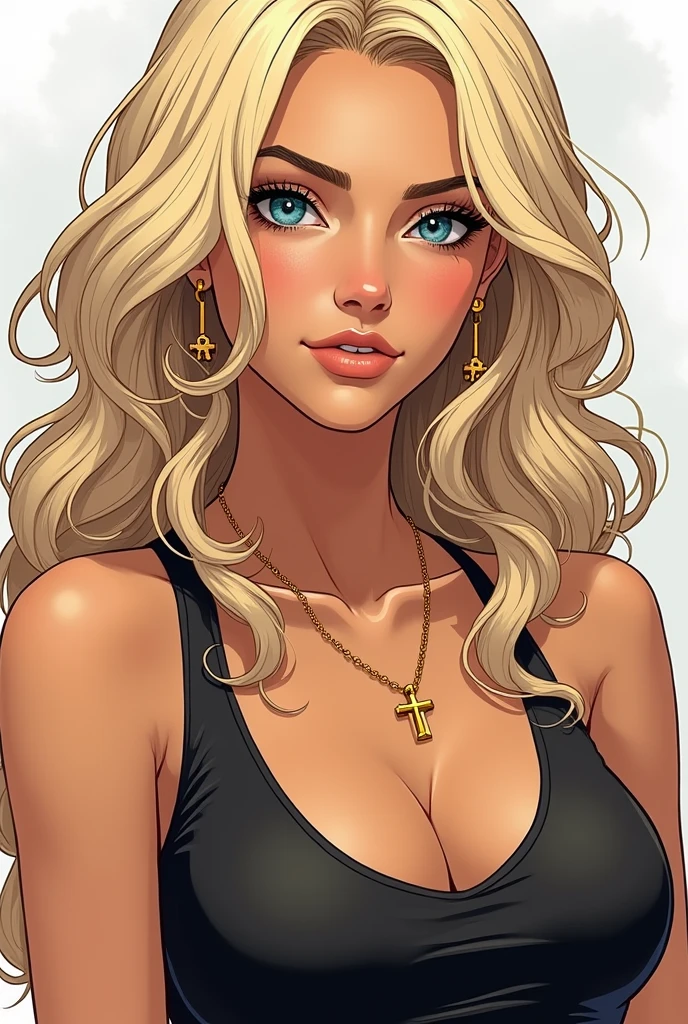 a 22 year old girl, sketch, skinny, tiny, t shirt, black and white, cute body, detailed features, cleavage, vintage style, high contrast lighting, cute eyes, long hair,(best quality,4k,8k,highres,masterpiece:1.2),ultra-detailed,(realistic,photorealistic,photo-realistic:1.37),vintage,monochrome,intense gaze,dramatic lighting,rugged background,distressed paper texture,retro vibes,id photo,front view