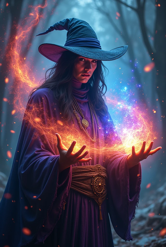 This mixture of colors is part of her enchantment spell.... Don't you dare try to resist