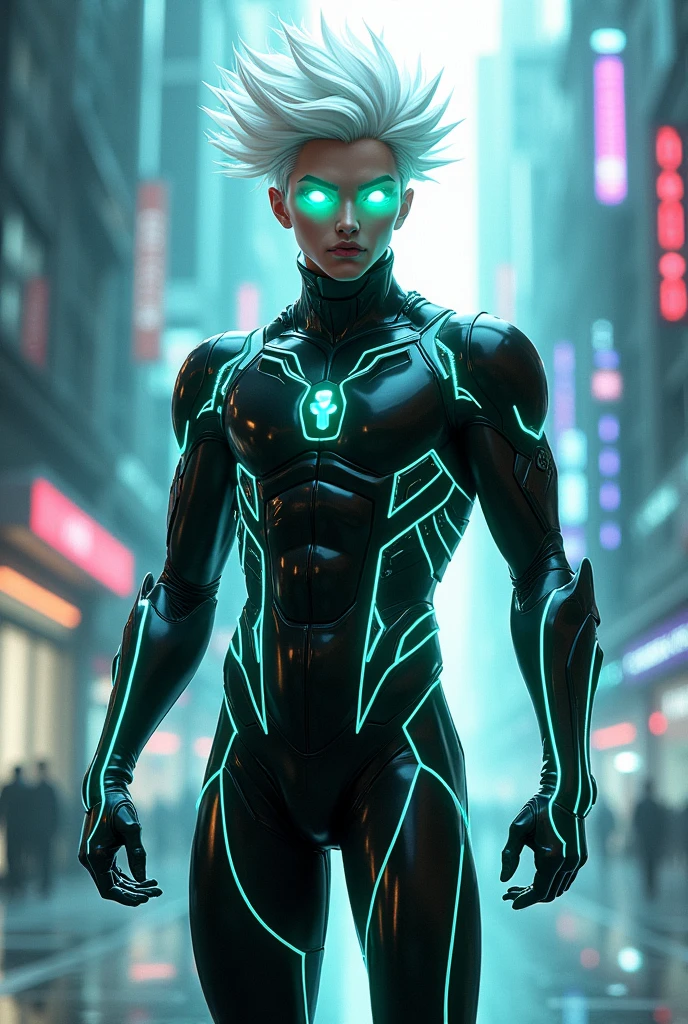 Danny Phantom in futuristic outfit 