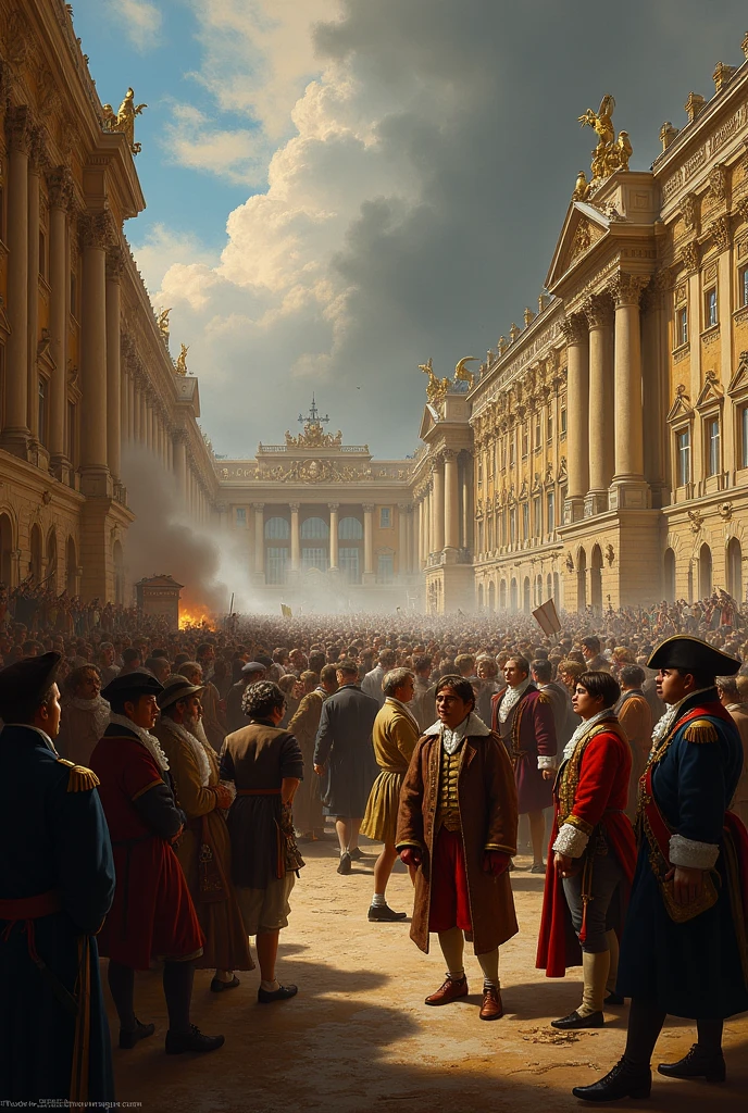 Create an image that contains the causes of the French Revolution
