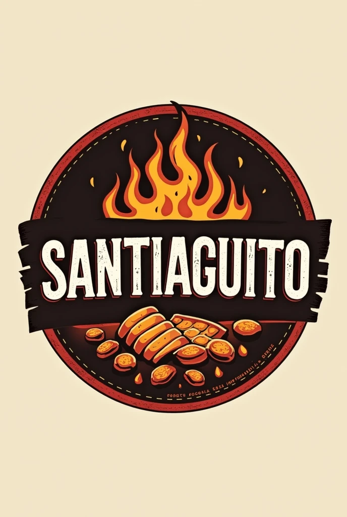 Create an isologo with the name Churrasqueria SANTIAGUITO 
