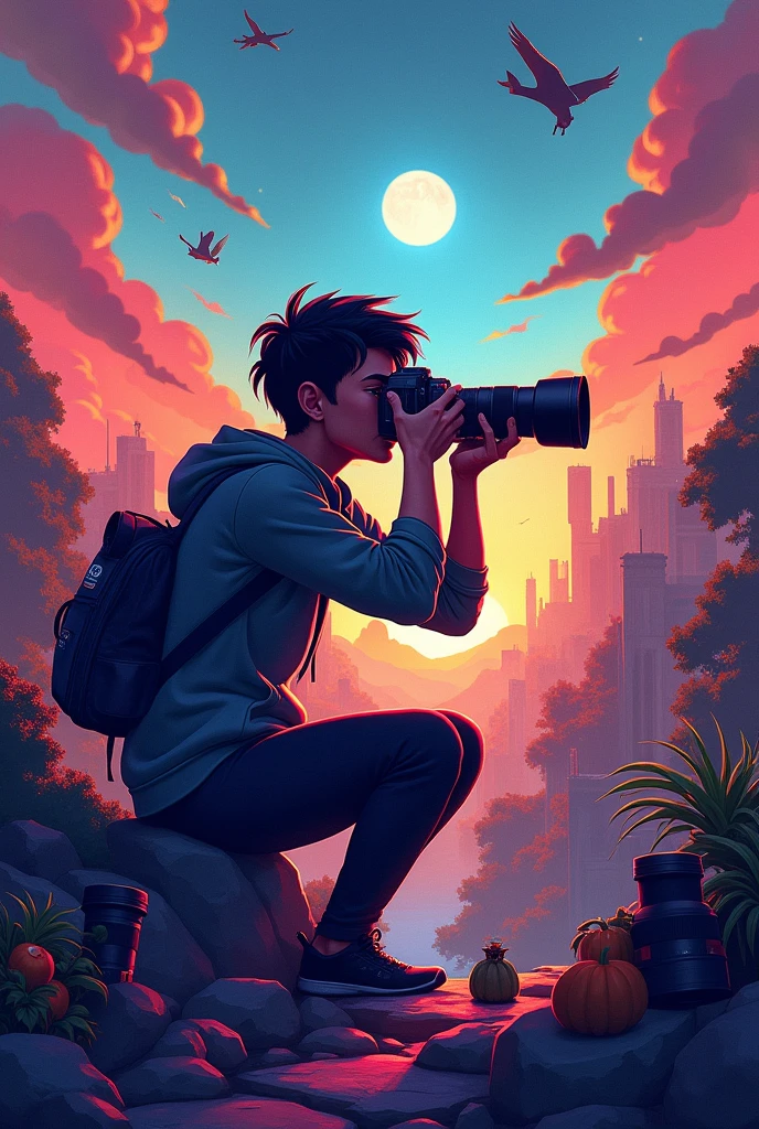 I need you to create some art to post on an insta story, art needs to be about photographs