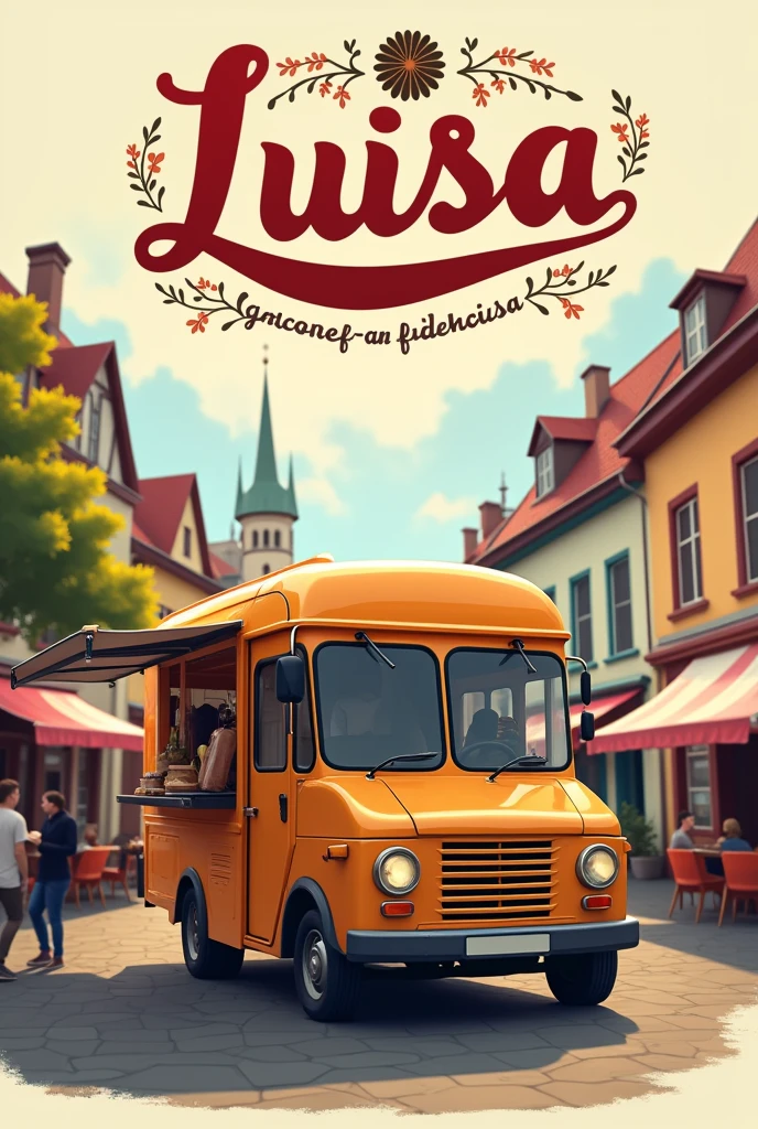 German food truck logo where Luisa
