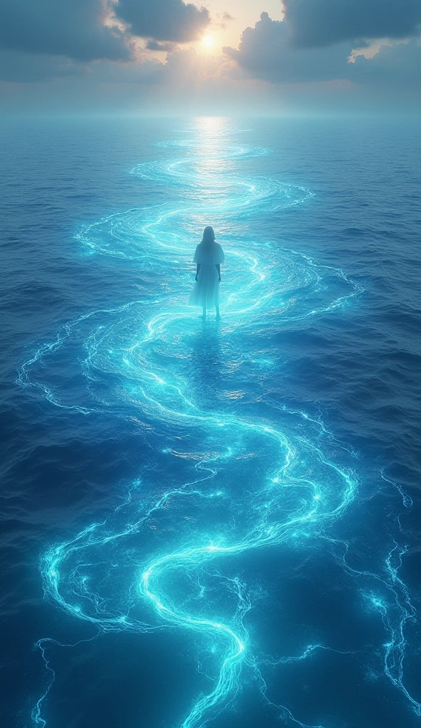 hyper realistic, fantasy, magic, a sea of liquid mana