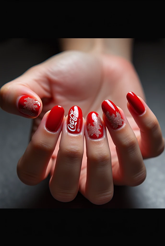 I want you to make coca cola nails