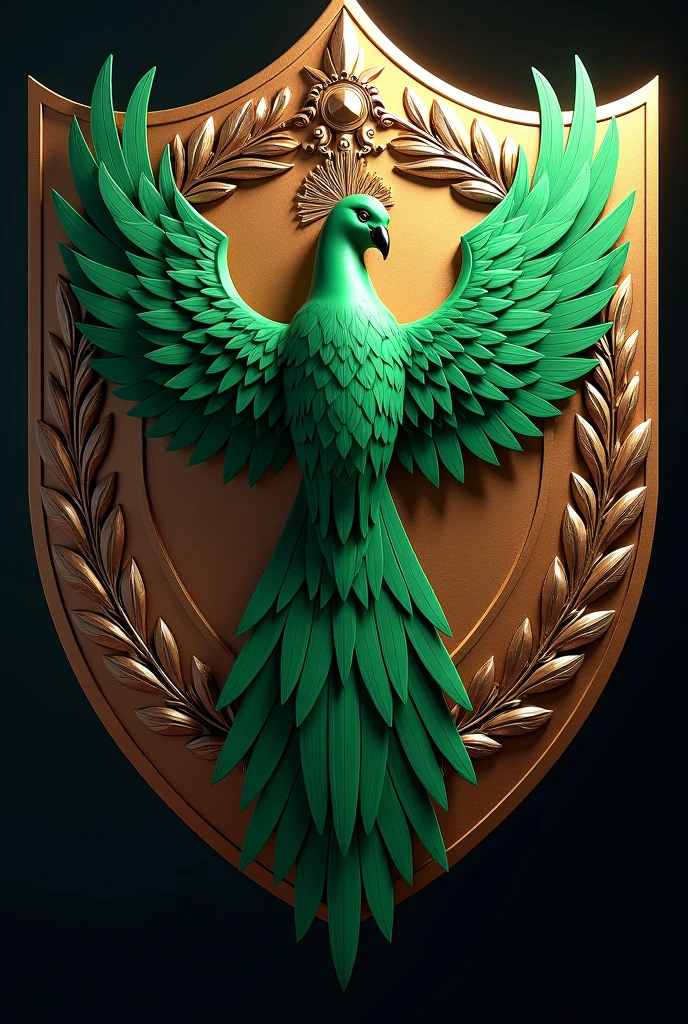 A Football Shield, on this shield I want to have the Quetzal Bird 
