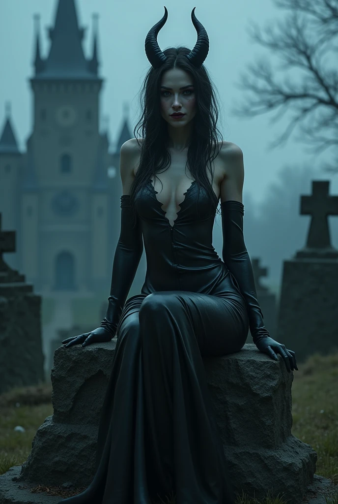 ((Masterpiece)), (high resolution:1.4), (sitting on a grave:1.5), morrigan aensland, looking at viewer, beautifull smile, graveyard at night background, dark casttle outside, beautiful face, highly detailed skin, skin pores,(highly detailed face:1.1), (highly detailed eyes:1.1), realistic pupils, full face blush, full lips, (perfect anatomy:1.1), (perfect proportions:1.1), (photography:1.1), (photorealistic:1.1), volumetric lighting, dynamic lighting, real shadows, (highres:1.1), sharp focus, rembrandt lighting, (realistic, hyperrealistic:1.4), intricate, high detail, dramatic, subsurface scattering, big depth of field, vivid, polished, sharpened, ((full Sharp)), (extremely absurdres),16k hdr,
