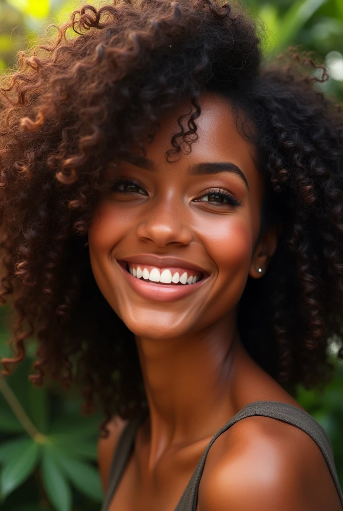 Beuatiful women, curly hair, realistic, Brazil
