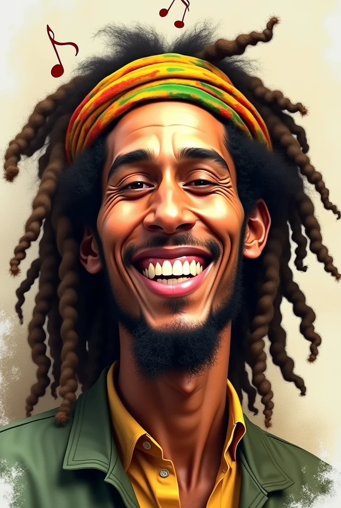 caricatura de Bob Marly
