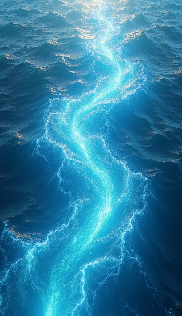 hyper realistic, fantasy, magic, a sea of liquid mana, top view, no landscape, no characters, blank