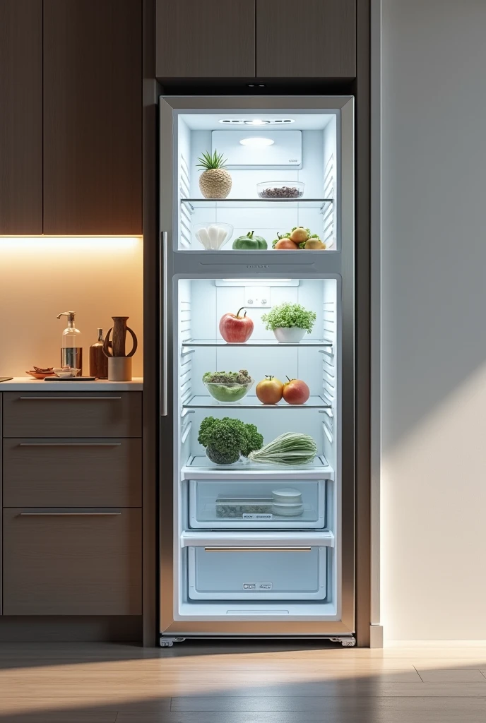 Top mount Refrigerator glass door design