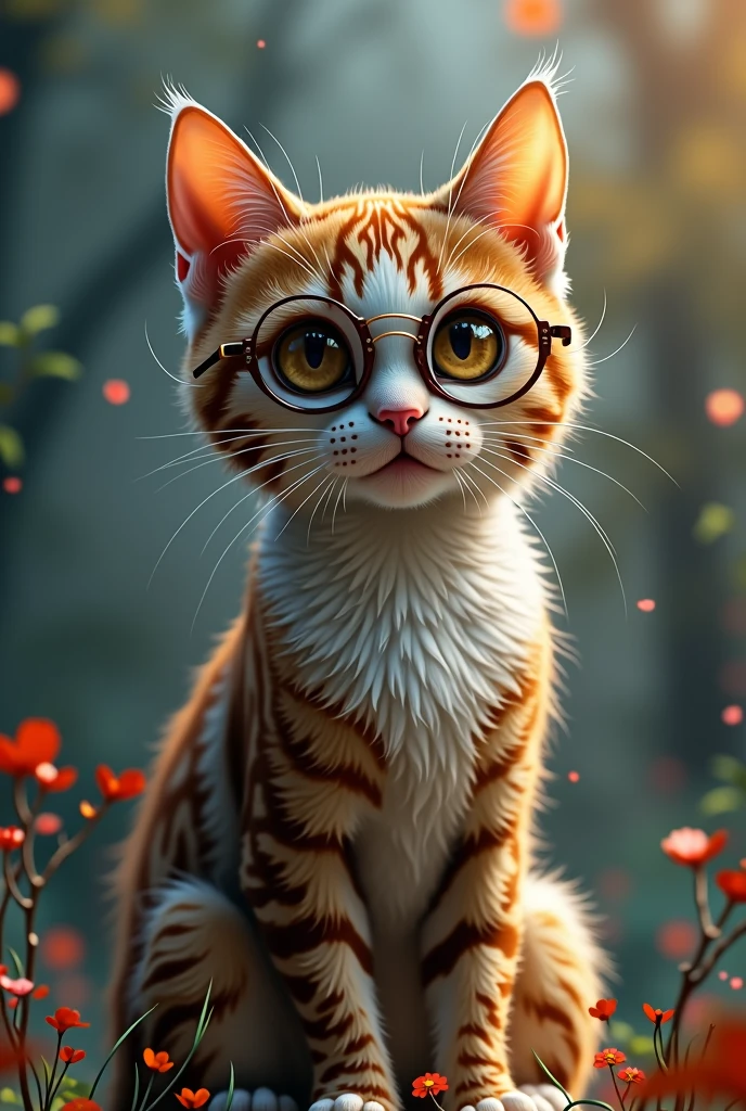 spectacled cat