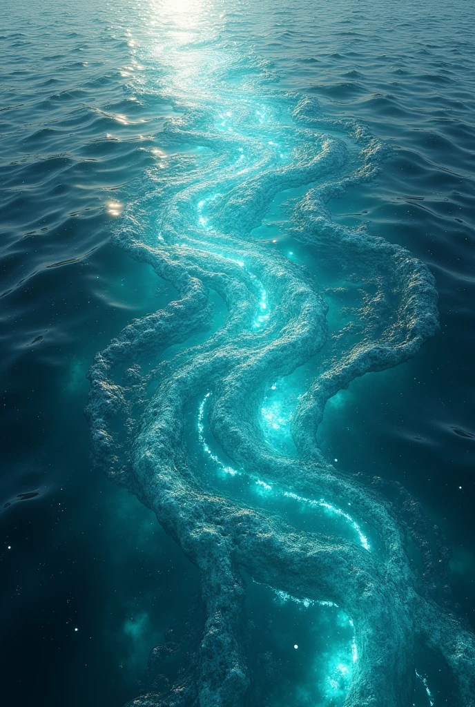 hyper realistic, fantasy, magic, a sea of ​​liquid mana, energy emanates, top view, no landscape, no characters, blank