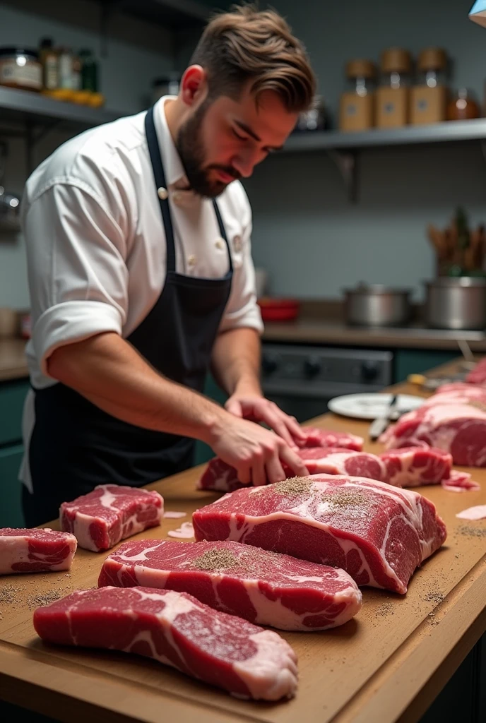 Preparing a meat