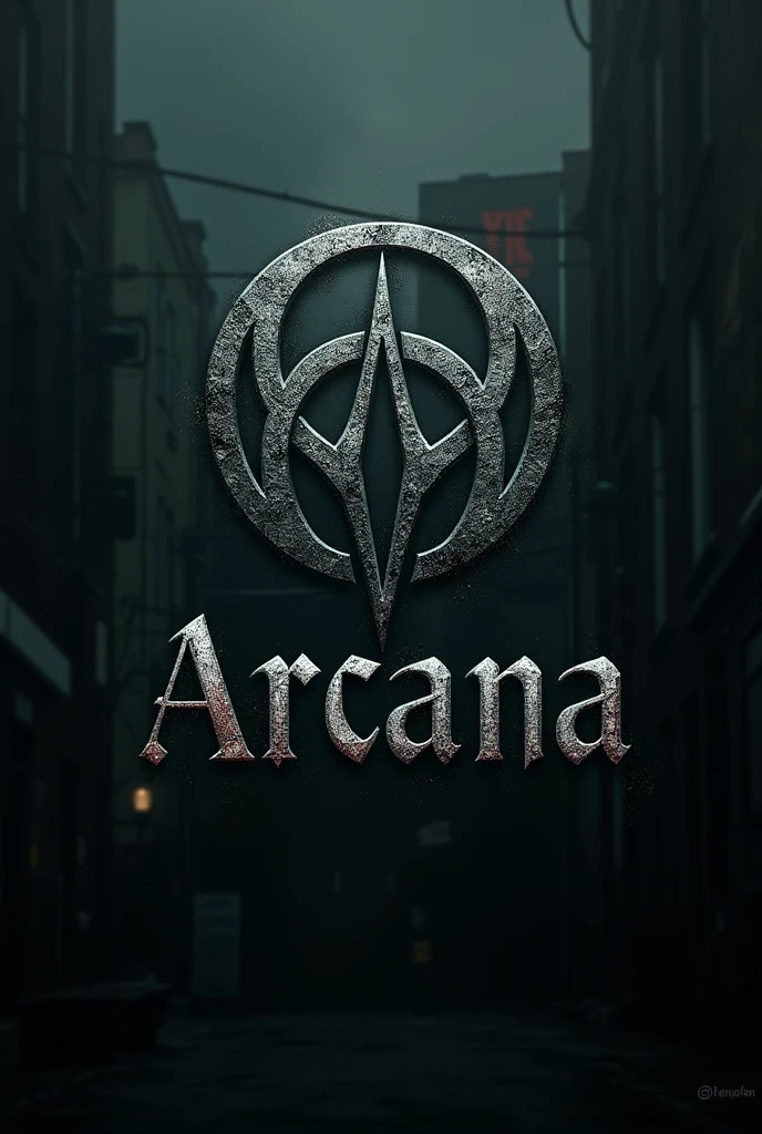 Create the bad logo for the city called “Arcana” supernatural city RP gta
