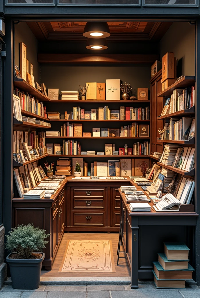 (photorealism:1.2), PHOTOGRAPH OF A SMALL STATIONERY SHOP, BUT VERY WELL STOCKED, FULL OF STATIONERY ITEMS, (masterpiece)