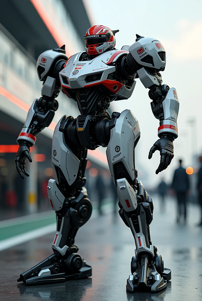 photorealism, mecha, photorealist, a formula 1 transformer scuderia williams gerrero 