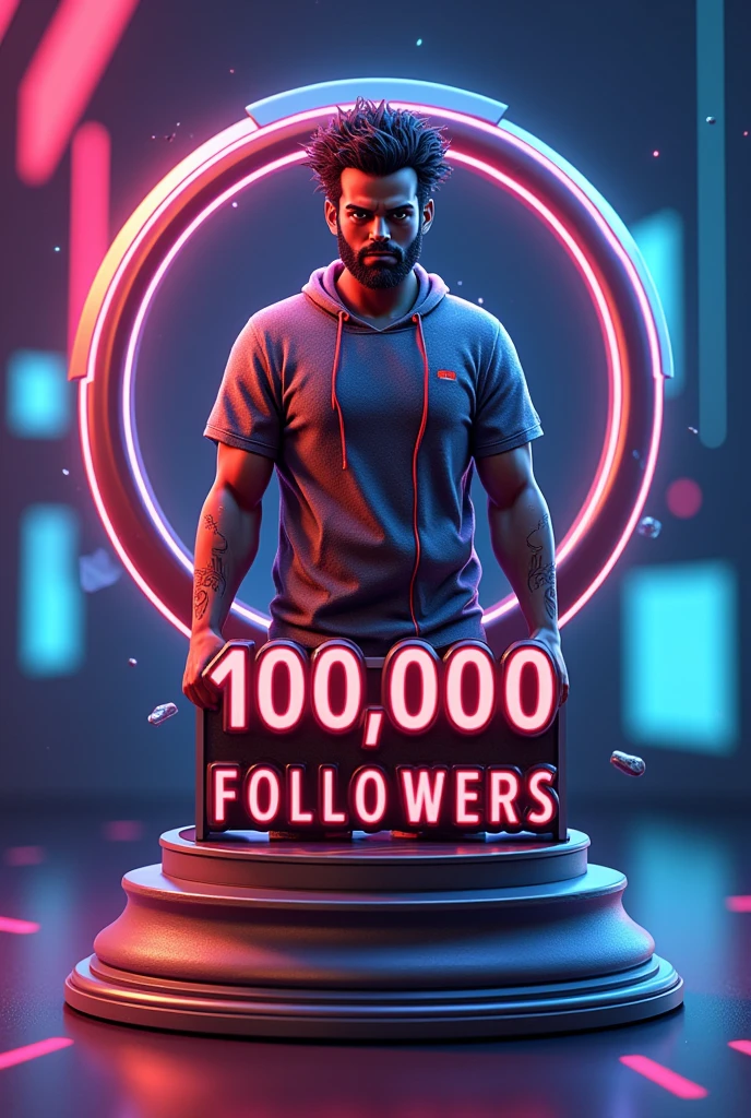 Youtube award of 100,000 followers with the name of, ismael gamer pro 
