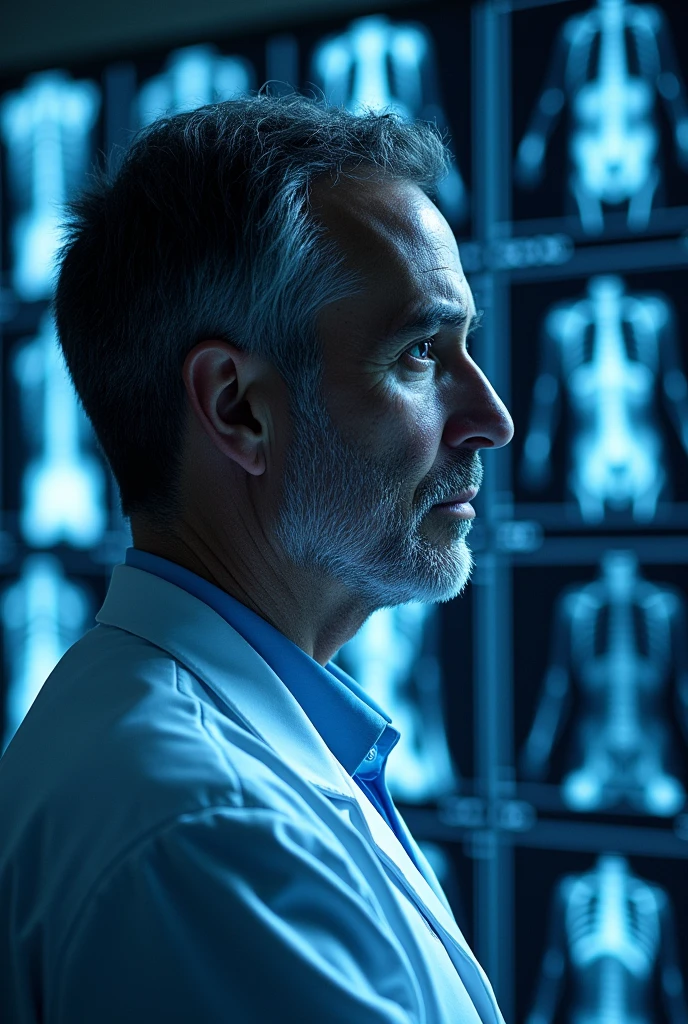Create a radiology book cover with a logo for professor Natanael Oliveira, with x-ray images