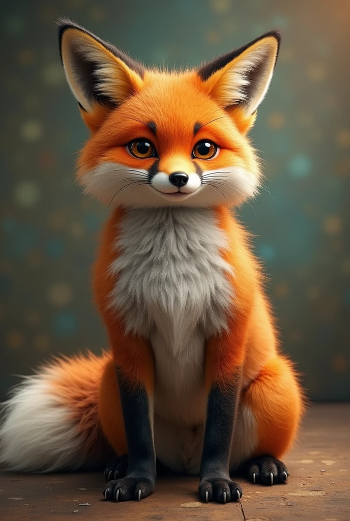 A furry fox with huge tits and ass with a giant penis