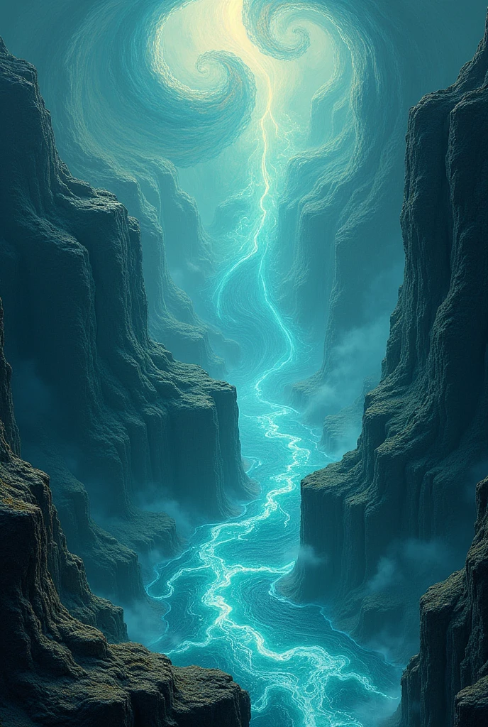 hyper realistic, fantasy, magic, a texture, a sea of liquid and gaseous mana, energy emanates, top view, no landscape, no characters, blank