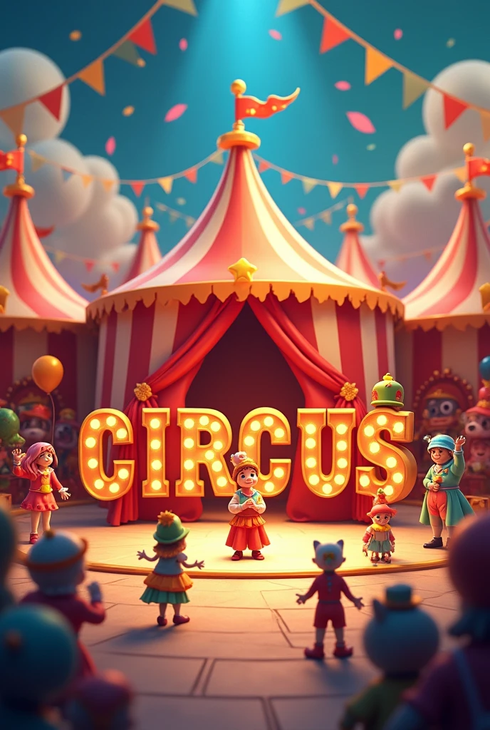 3d pic of circus with circus written on it