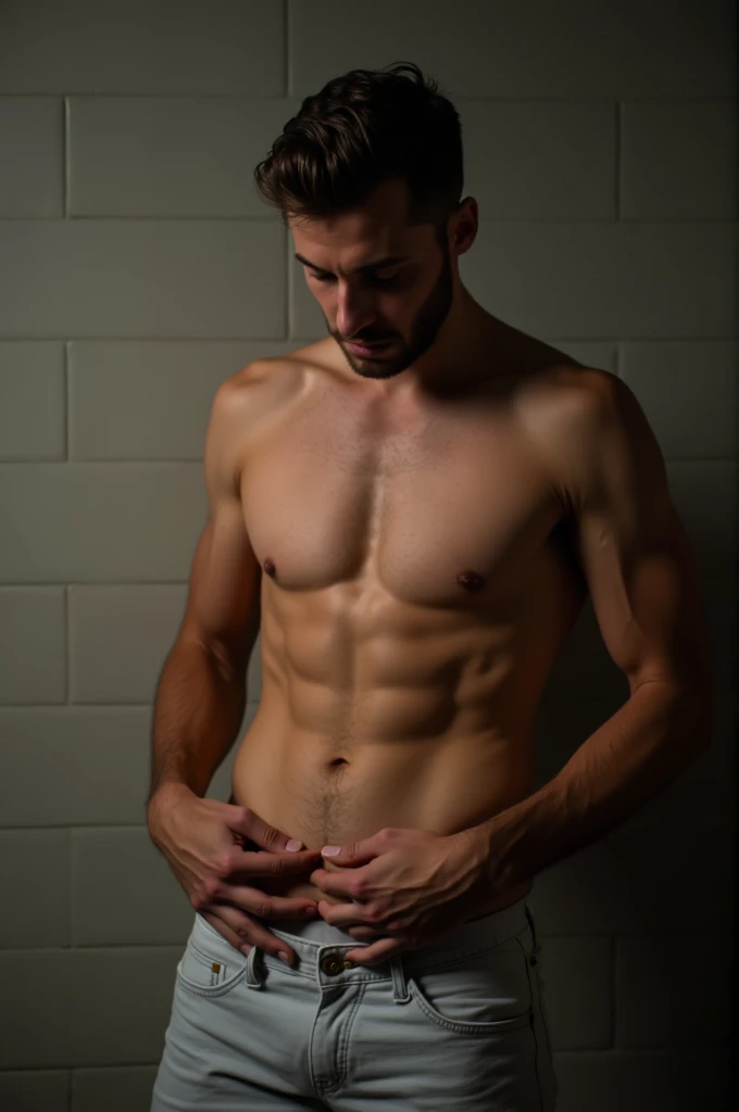 a man masturbating