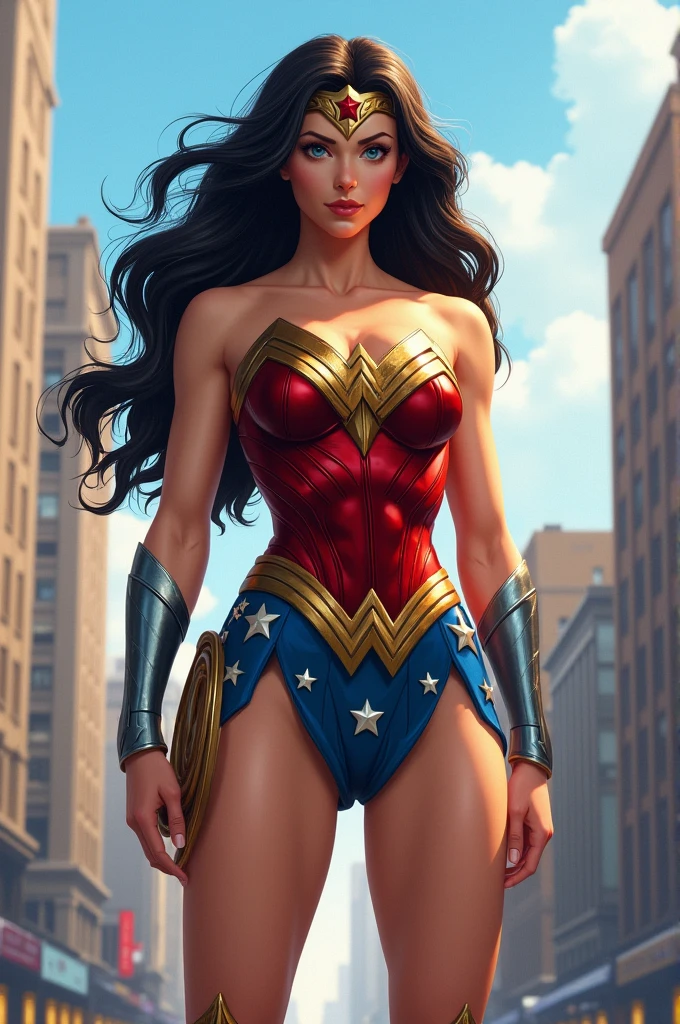 Wonder woman in uniform 
