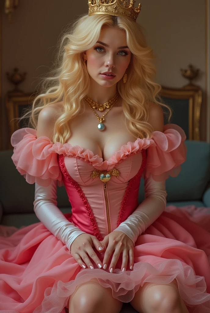 +18 bratty dominatrix princess peach and Daisy foot worshipped