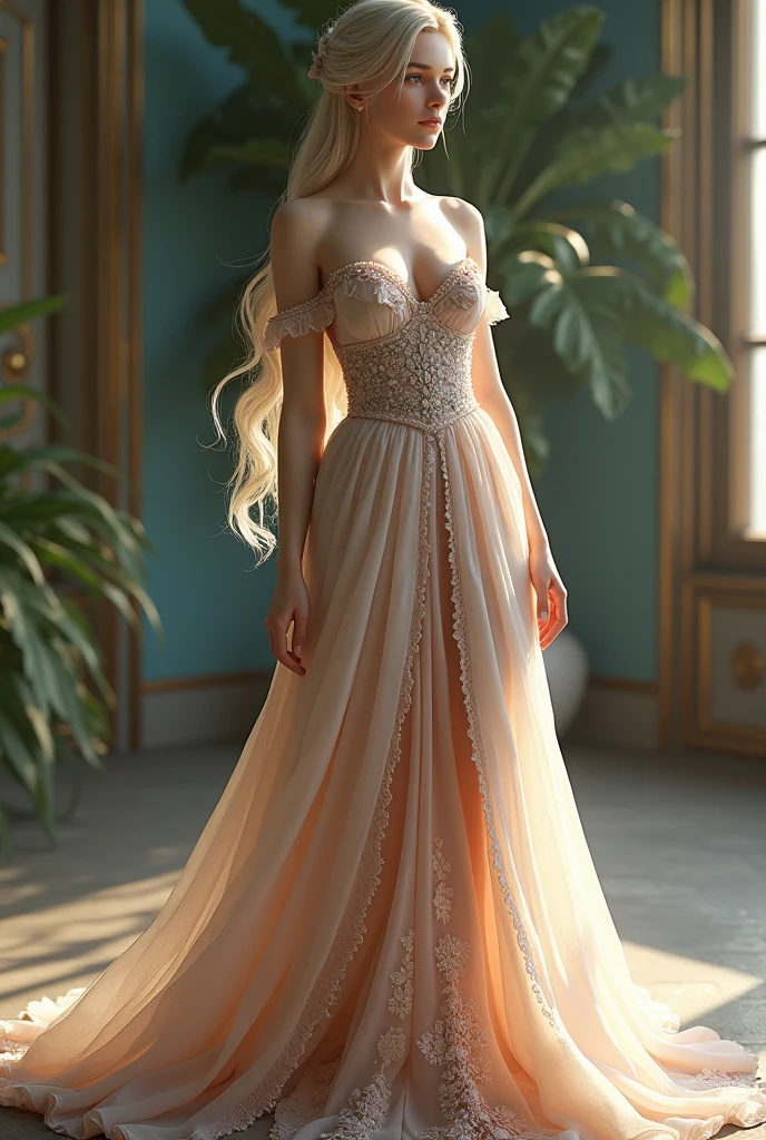 VIDEO GAME MODEL WITH DRESSES