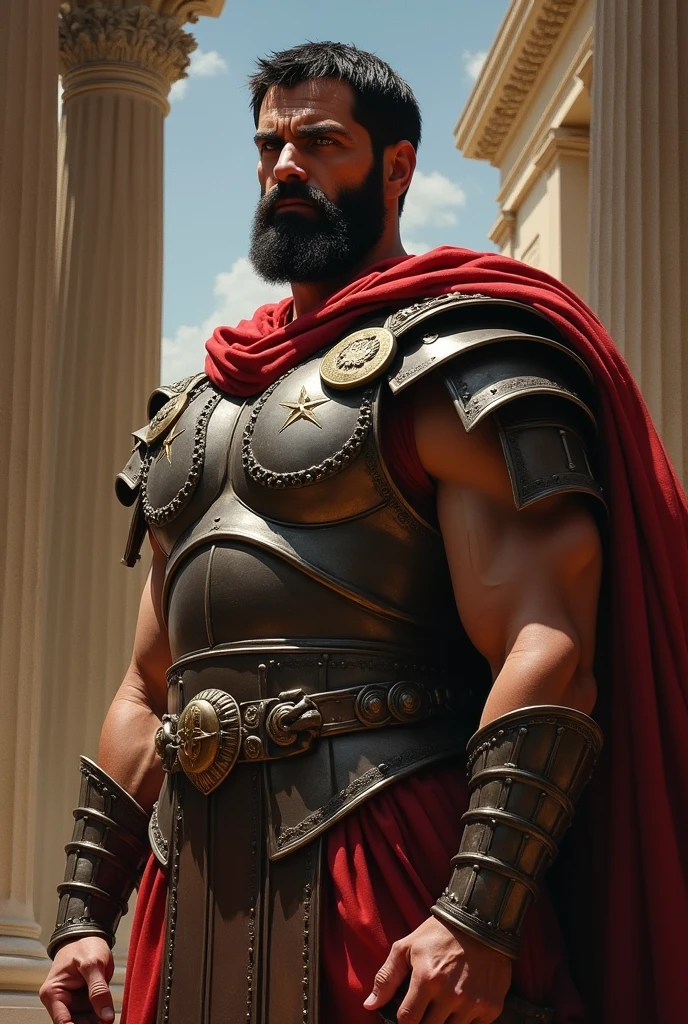 Marcus Aurelius imposing muscular emperor 