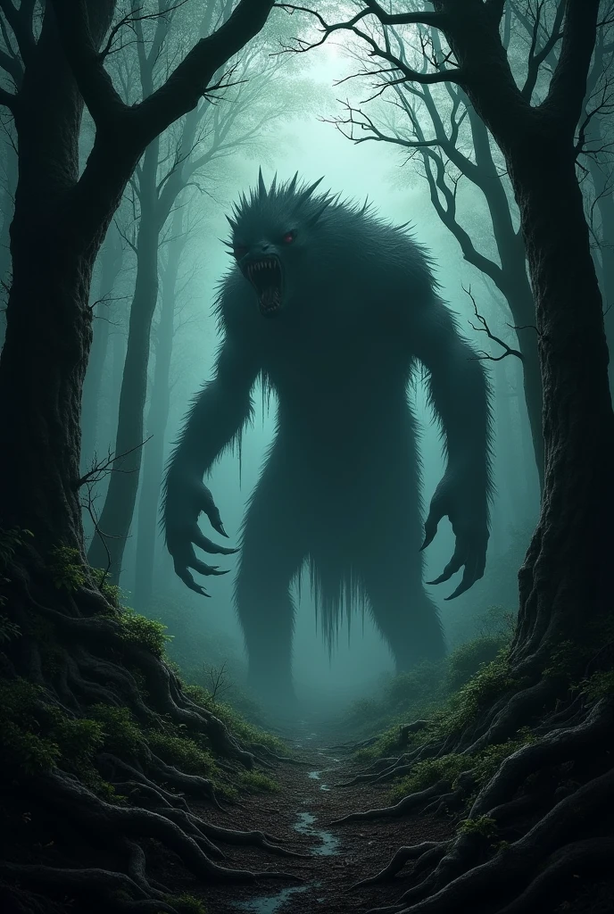 shadow of a beast hidden in the forest, which seemed to come out of the deepest nightmares.