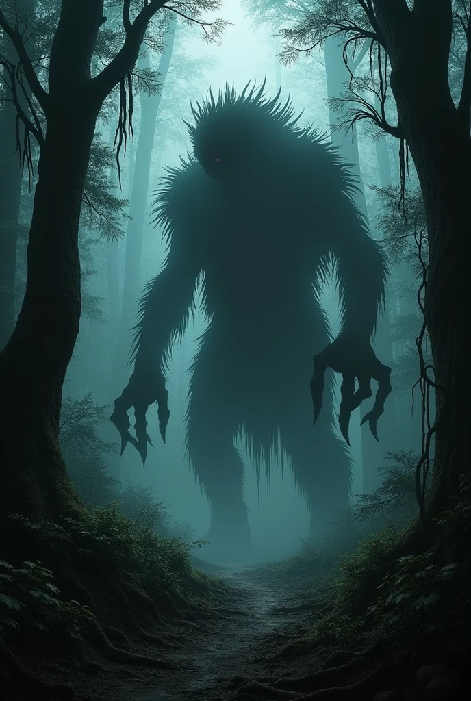 shadow of a beast hidden in the forest, which seemed to come out of the deepest nightmares.